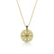 Intricate compass pendant necklace<br>in white and black diamonds and yellow gold <span class='visuallyhidden'>Call, text 323-404-2959 for shopping help.</span>